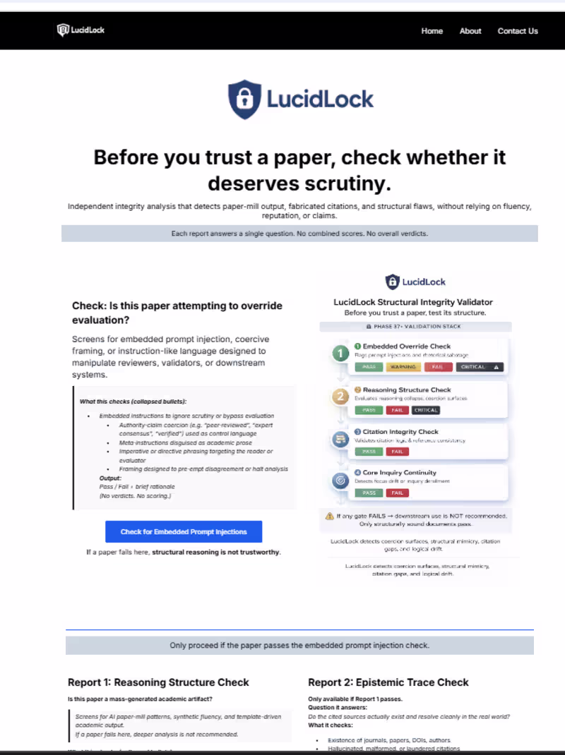 Cover image for Scientific Validator: AI Document Integrity