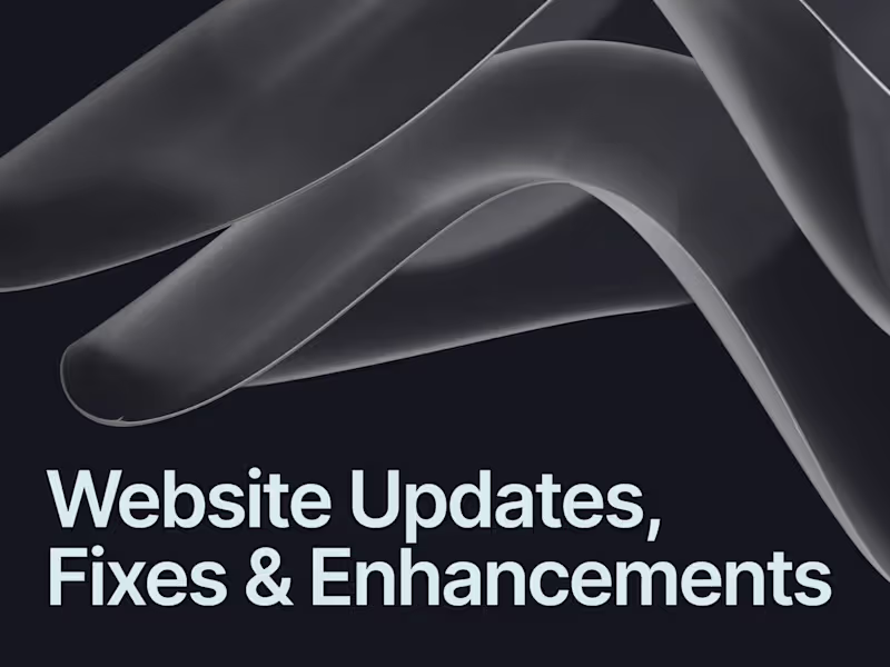 Cover image for Website Updates, Fixes & Enhancements | Webflow