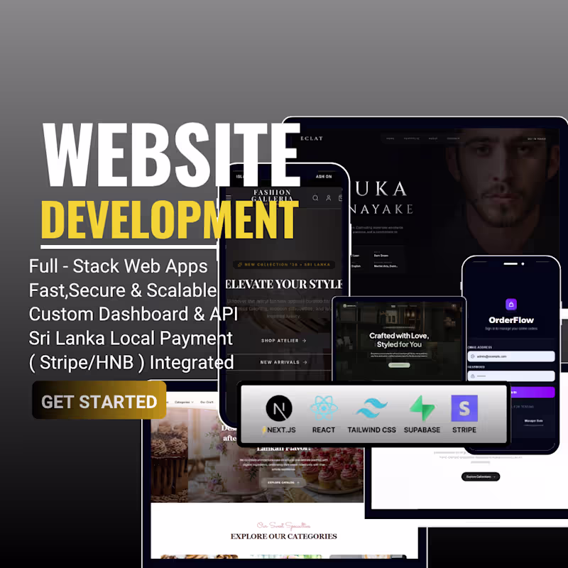 Cover image for Full-Stack Web Development using Next.js & React