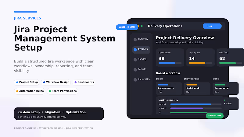 Cover image for Jira Project Management System Setup