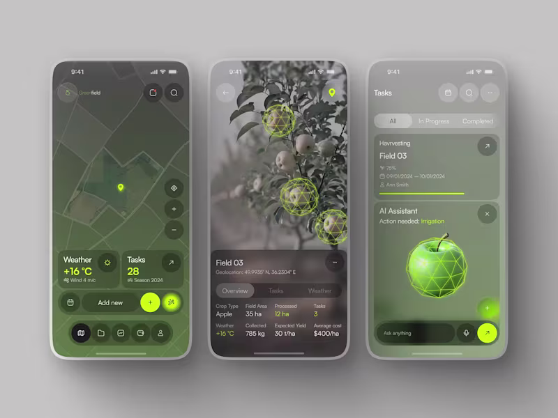 Cover image for Agro Platform Redesign — iOS App UI concept