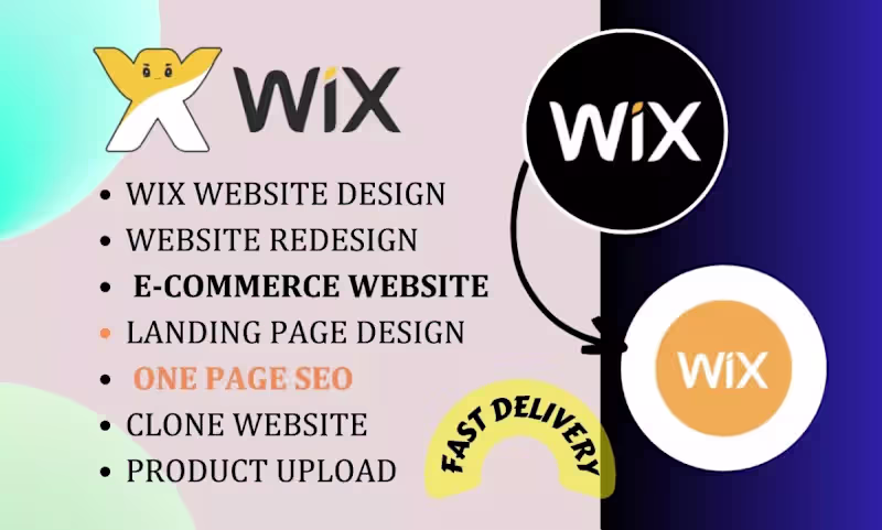 Cover image for I will do  wix custom website design, wix website redesign