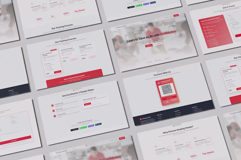 Cover image for CPR Certification Training Website