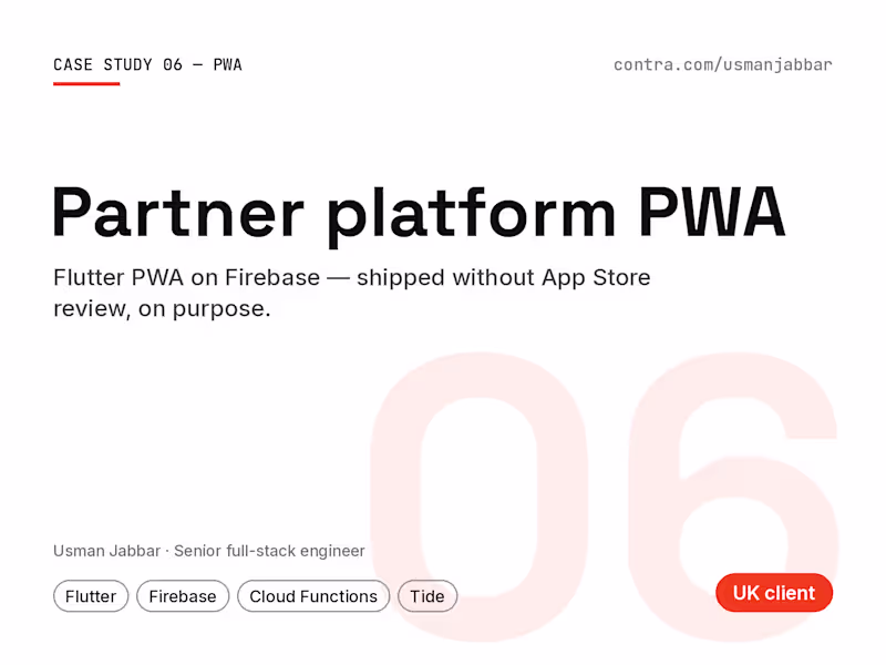 Cover image for Partner Platform PWA: Bypassing App Store Limits
