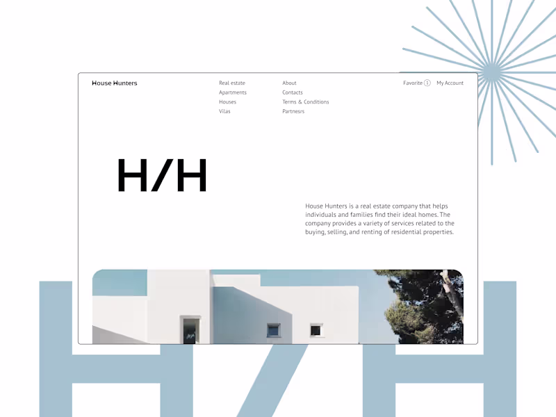 Cover image for HOUSE HUNTERS - House Rental Website Design