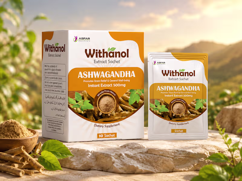 Cover image for Ashwagandha Sachets | Packaging Design