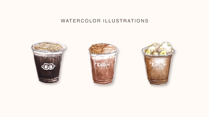 Cover image for Food and Beverage Watercolor Illustrations