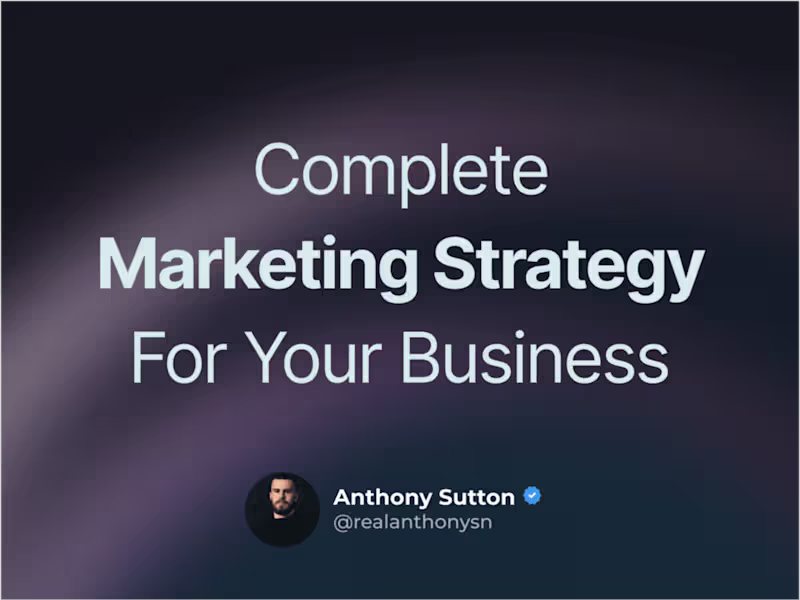 Cover image for Complete Marketing Strategy For Your Business