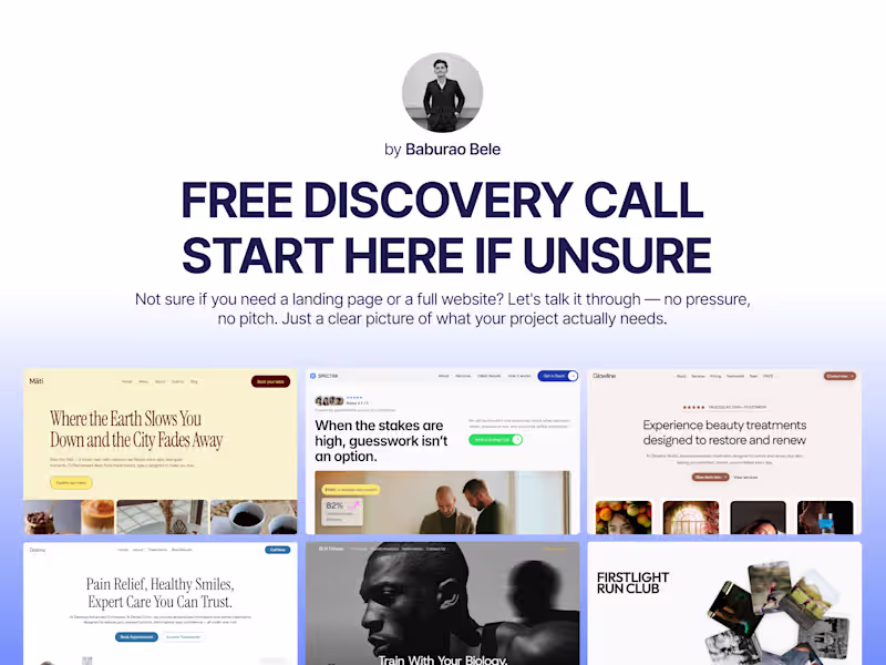 Cover image for Free Discovery Call — Start Here If Unsure