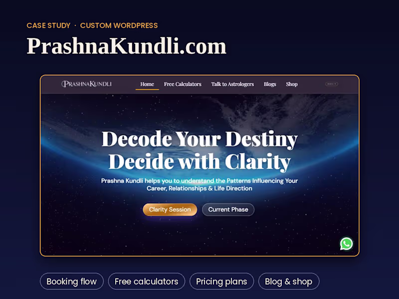 Cover image for Wordpress based website