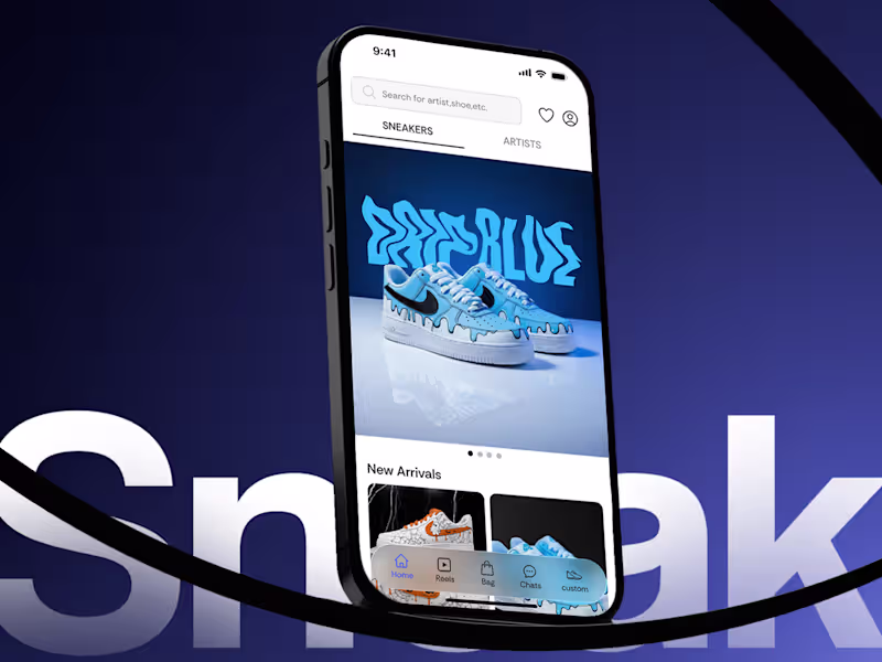 Cover image for Sneaker App iOS Ui Design | Sneakcraft