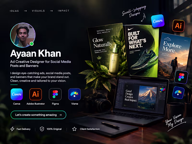 Cover image for I Will Design Eye-Catching Social Media Ads, Promotional Posts, 