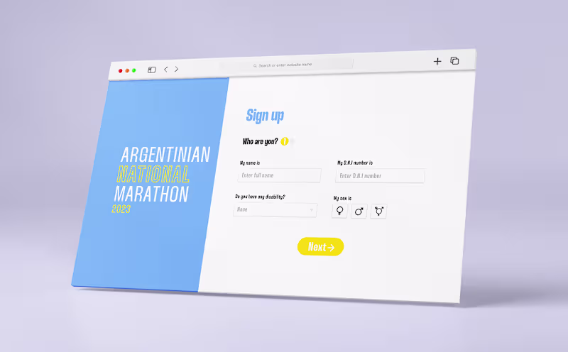 Cover image for Sign up form - Marathon form redesign 🇦🇷