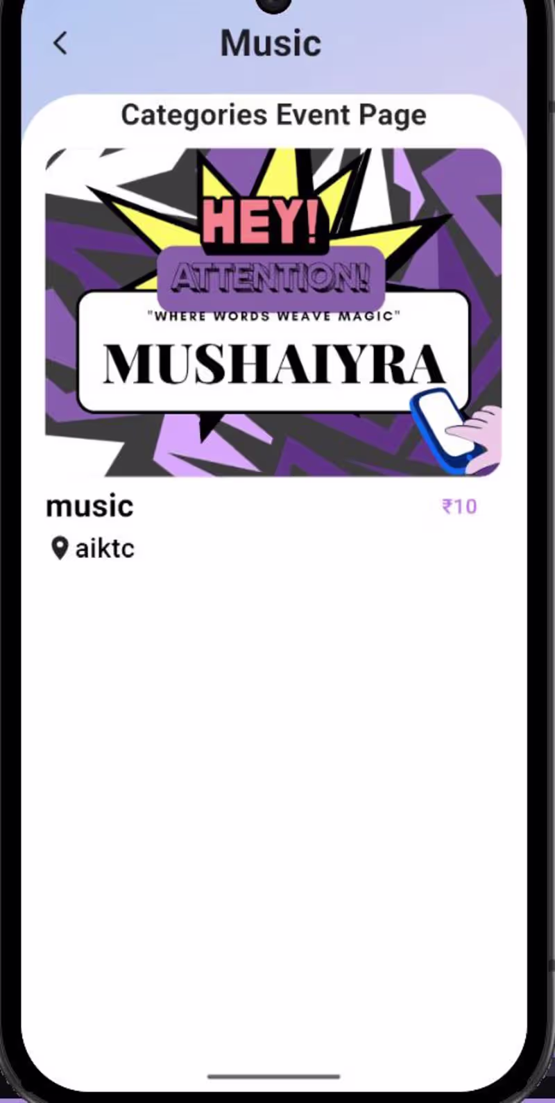 Cover image for Festrix — Event Management App,Festrix