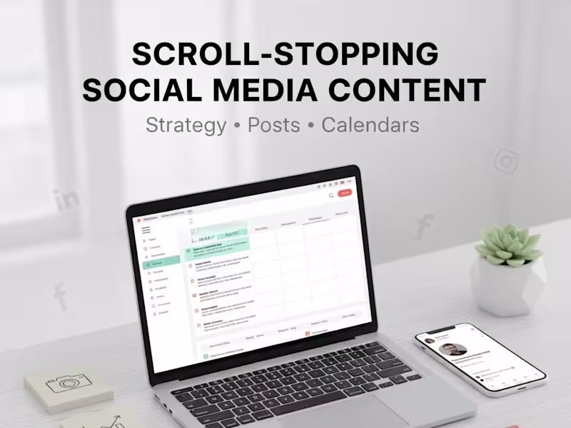 Cover image for Scroll-Stopping Content to Grow Your Brand Online.