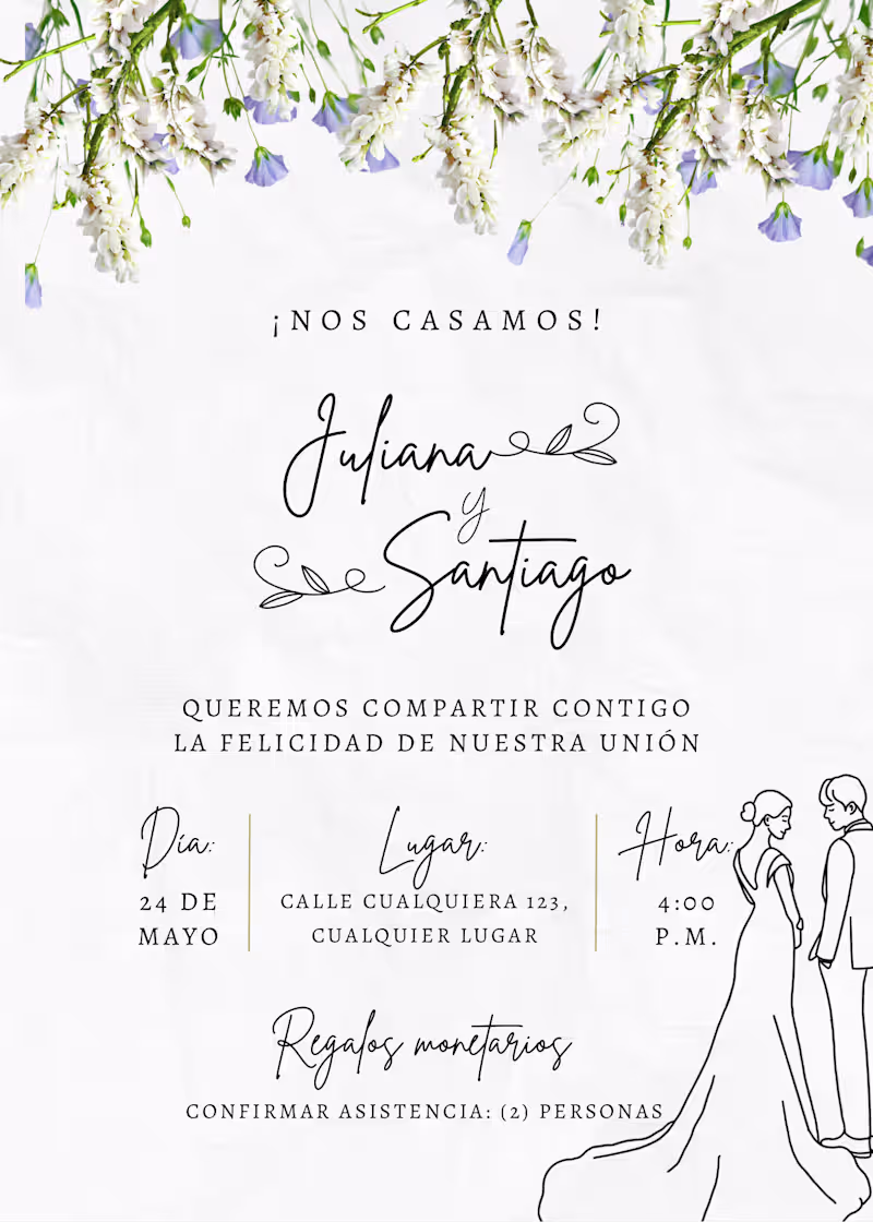 Cover image for wedding invitation desing