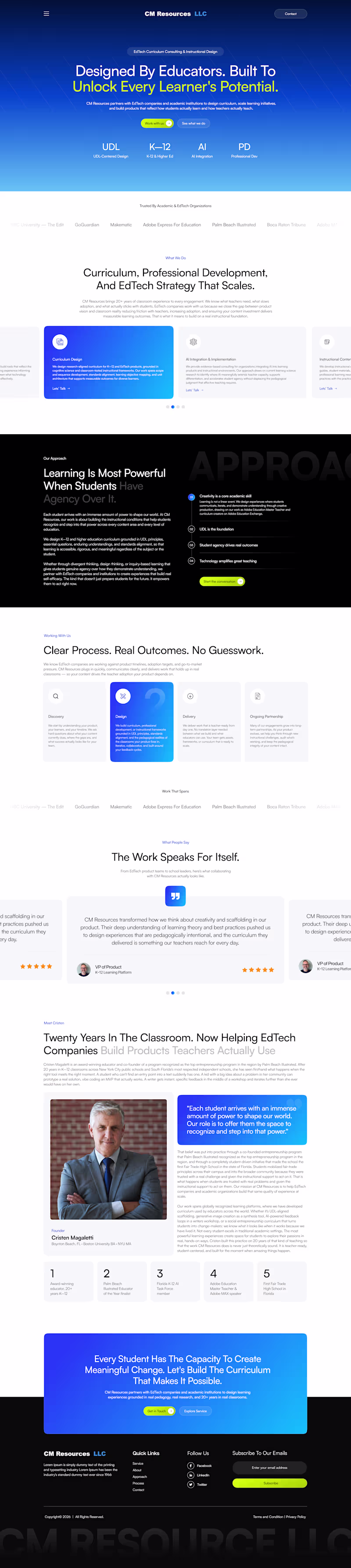 Cover image for Website Design for CM Resources LLC