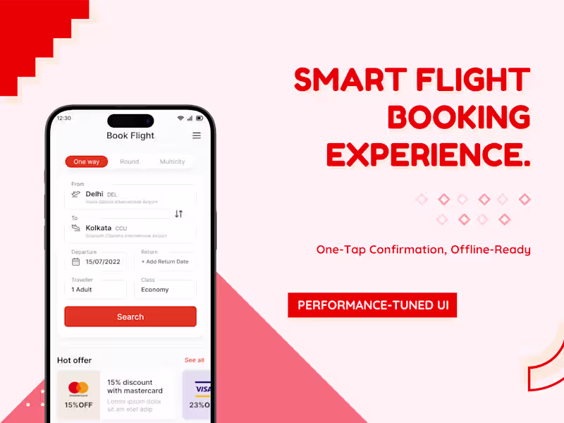 Cover image for SkyWay – Smarter Flight Booking App Development