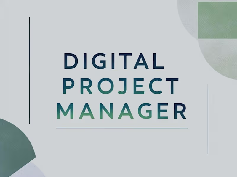 Cover image for Digital project management that brings user centric change.