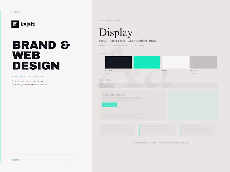 Cover image for Kajabi Brand & Web Design