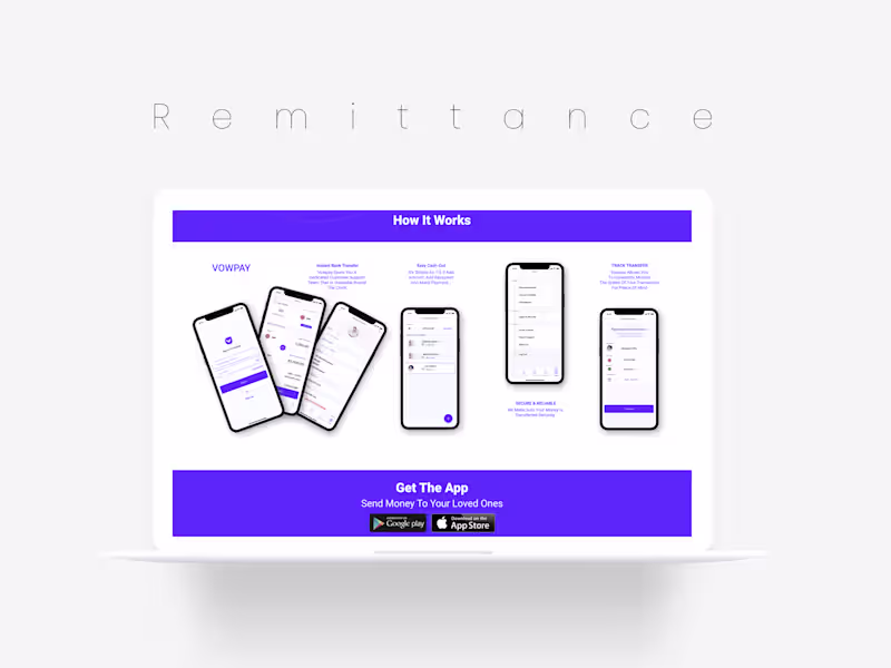 Cover image for Fintech Website - Mobile Application "Vowpay"