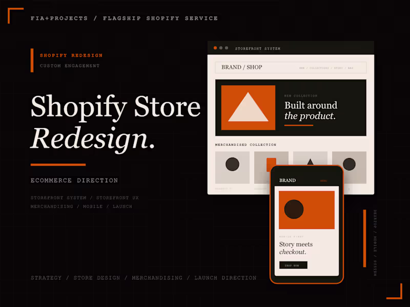Cover image for Shopify Store Redesign + Ecommerce Direction
