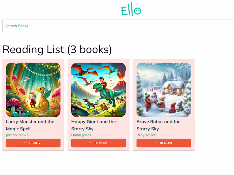 Cover image for Ello Books Teacher Portal
