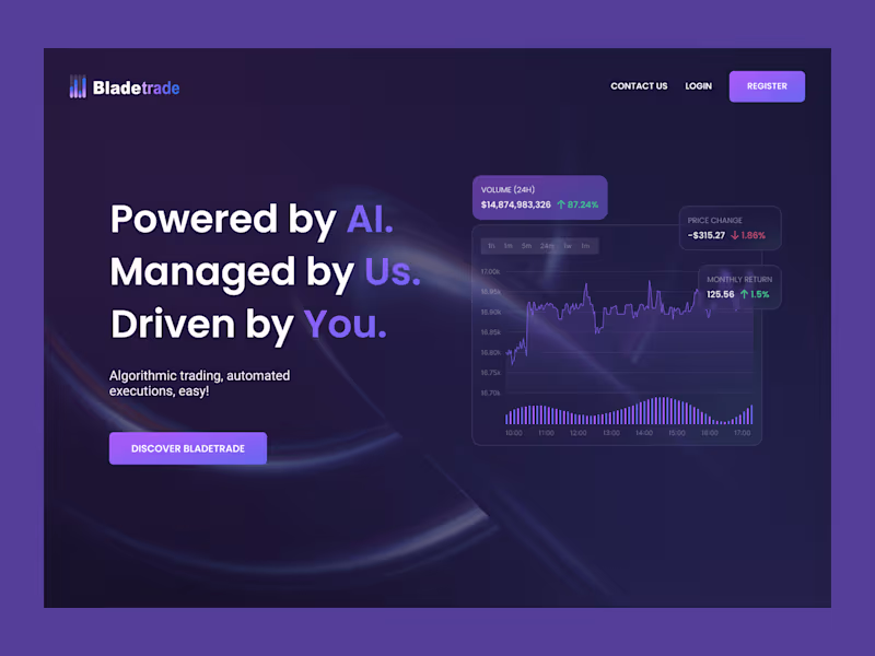 Cover image for Development for a trading AI company
