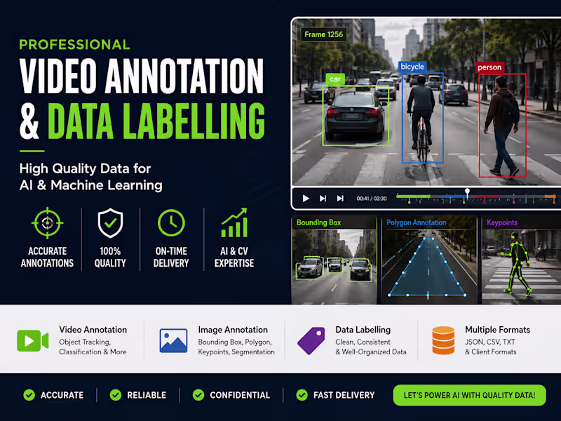 Cover image for Video Annotation and Data Labeling 