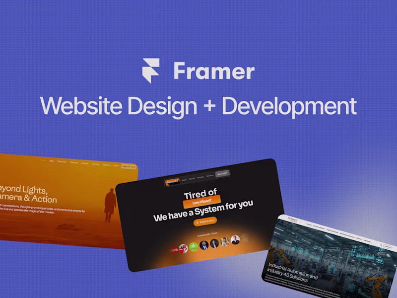 Cover image for Framer Website Design aand Development