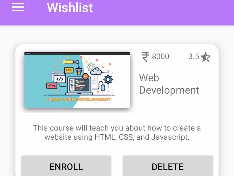 Cover image for Mobile Application for Online Course Platform