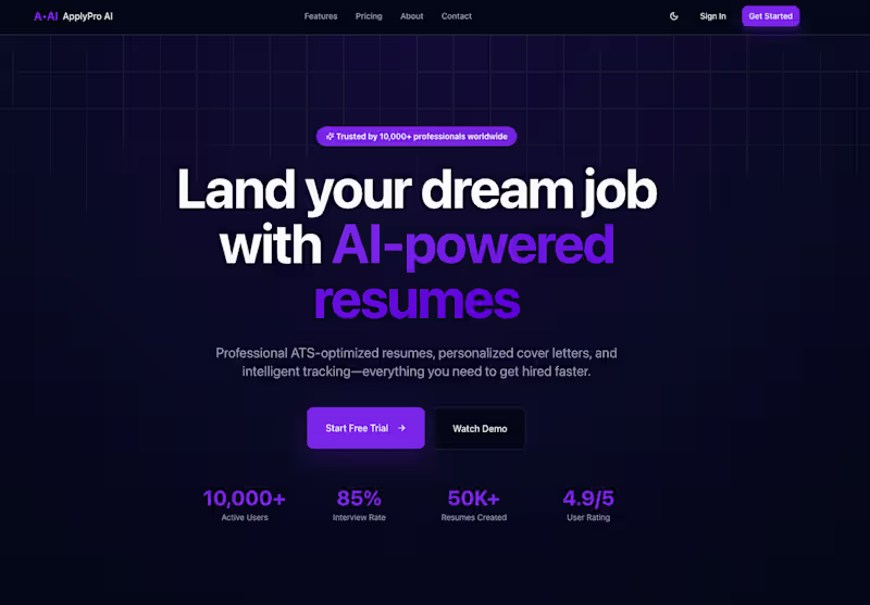 Cover image for AI Resume Builder — ApplyPro AI