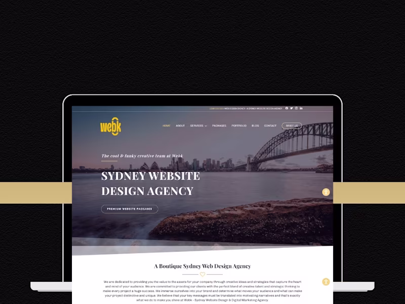Cover image for Webk Website Redesign Project