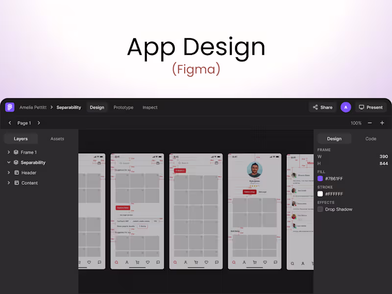 Cover image for App Design — Figma