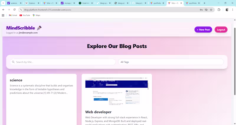 Cover image for The Blog Platform is a