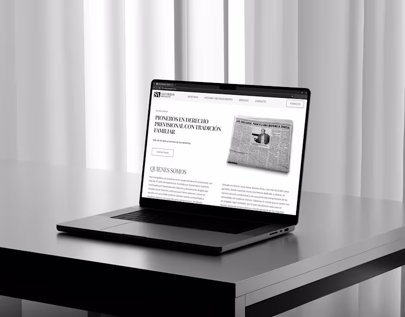Cover image for Satorres Abogados - Landing Page - Logo Design