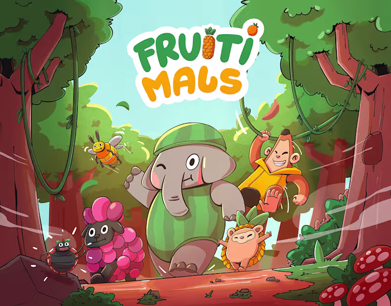 Cover image for Fruiti Mals | Animals Illustration