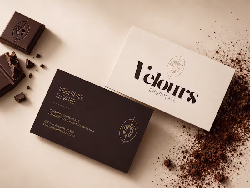 Cover image for Velours Chocolate Brand identity