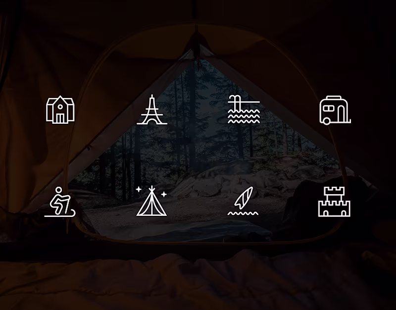 Cover image for Line Icons - Vacation Sites