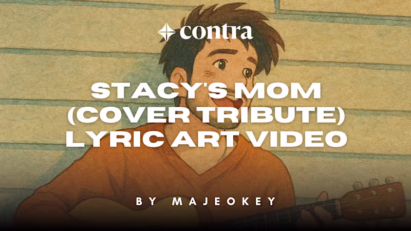Cover image for STACY'S MOM (COVER TRIBUTE) LYRIC ART VIDEO