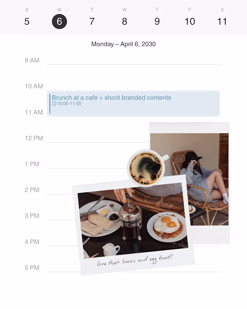 Cover image for 5-day Aesthetic Content calendar Template 