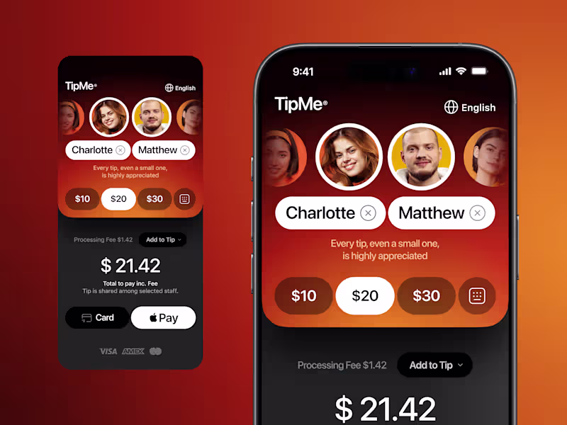 Cover image for Digital Tipping & Payment Mobile App