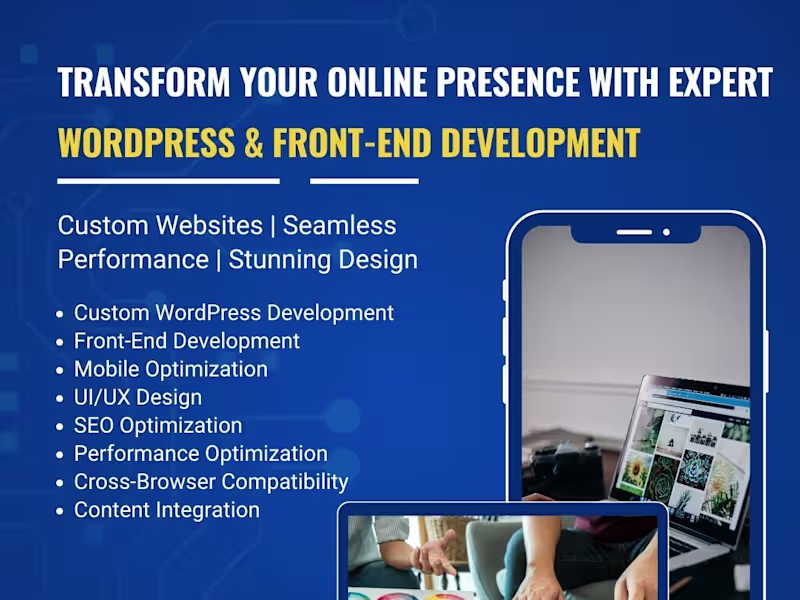 Cover image for Skilled WordPress & Front-End Developer