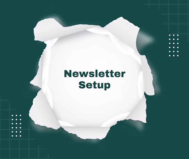Cover image for Newsletter Setup & First 4 Issues