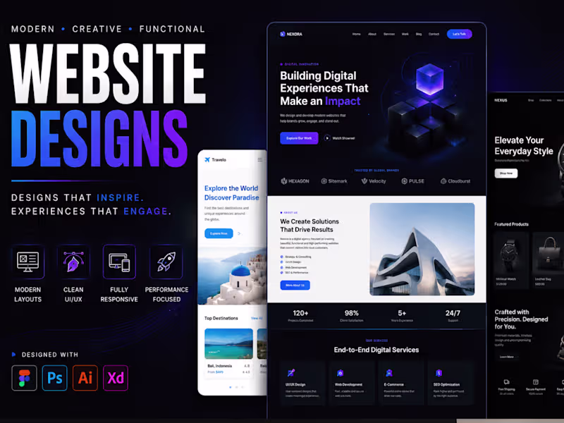 Cover image for High-Converting Website Design (UI/UX + Web Design)