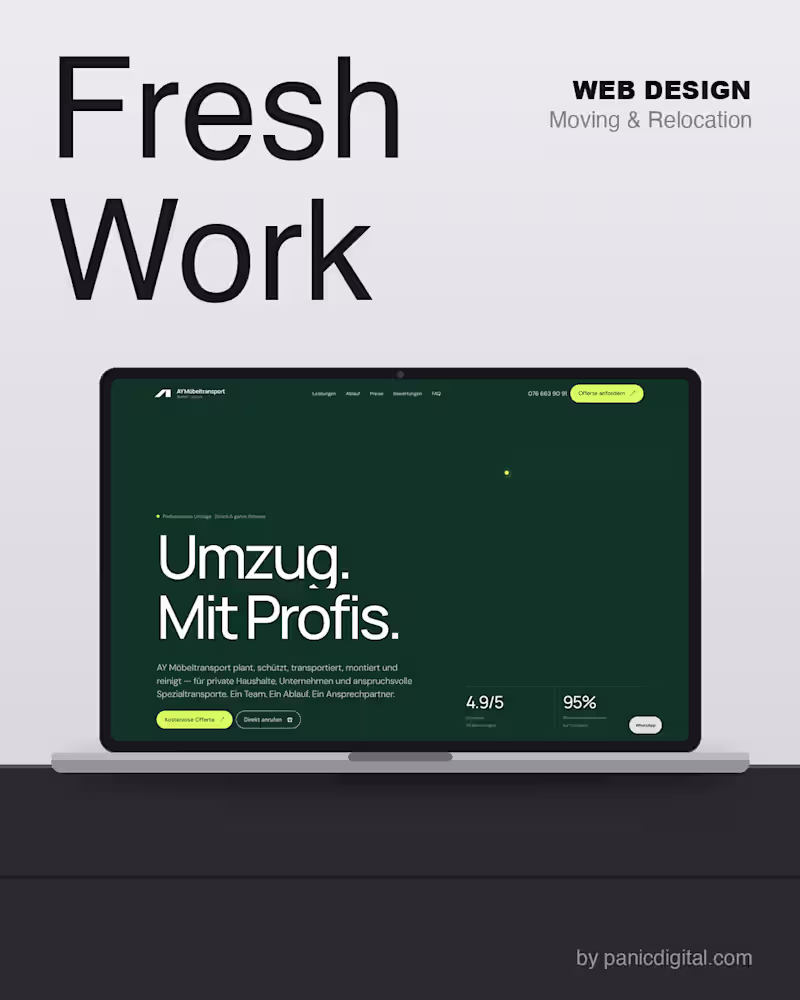 Cover image for 📦 Umzug. Mit Profis.
Professionelle Umzüge