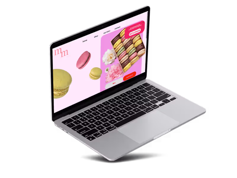 Cover image for Website for a french pastry brand