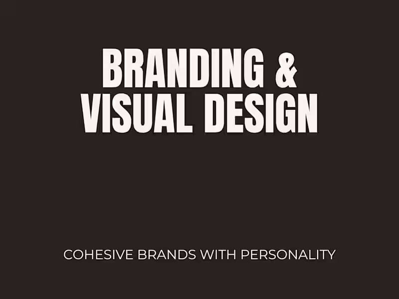 Cover image for Branding and Visual Design
