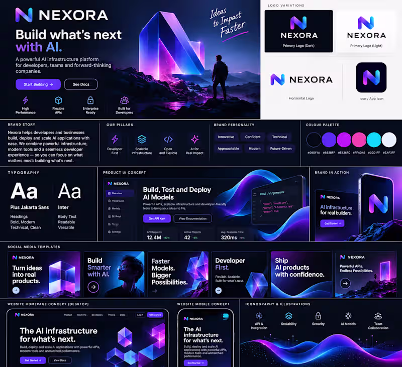 Cover image for Nexora Branding.
