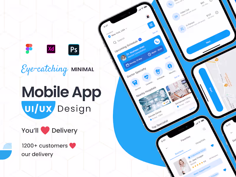 Cover image for expert mobile uiux design for ios and android apps